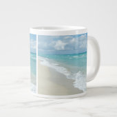 Strandblick für extreme Entspannung Jumbo-Tasse (Vorderseite Rechts)