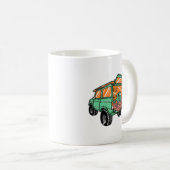 Strandblick in der Auto-Illustration Sommerspass Kaffeetasse (VorderseiteRechts)