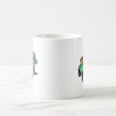 Strandblick in der Auto-Illustration Sommerspass Kaffeetasse (Mittel)