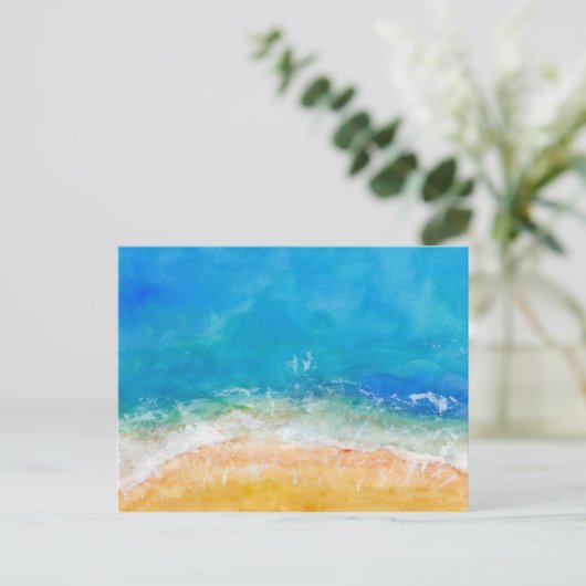 Strandblick Postkarte (Stehend Vorderseite)