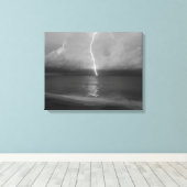 Strandblitz Leinwanddruck (Insitu (Holzboden))