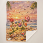 Strandblüten Sherpadecke (Vorderseite)