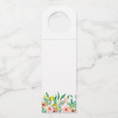 Strandbotanische Flip Flops Flaschenanhänger (Rückseite)