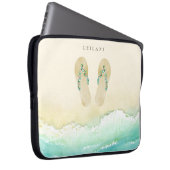 Strandbotanische Flip Flops Laptopschutzhülle (Vorne Rechts)
