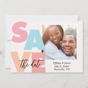 Strandbrise Tropicales Thema Foto Speichern Sie da Save The Date