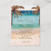 Strandbücher für Babywünsche Begleitkarte (Vorderseite)