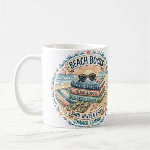 Strandbücher Sommerlese-Design Kaffeetasse