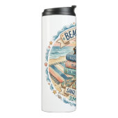 Strandbücher Sommerlesedesign Thermosbecher (Nach links gedreht)