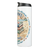 Strandbücher Sommerlesedesign Thermosbecher (Nach rechts gedreht)