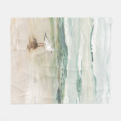 Strandbucht Fleecedecke (Vorderseite (Horizontal))