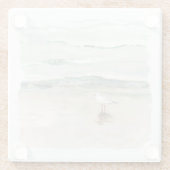 Strandbucht Glasuntersetzer (Rückseite)