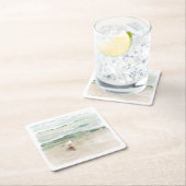 Strandbucht Rechteckiger Pappuntersetzer (Vor Ort)