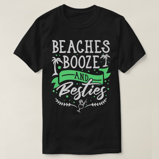 Strandbucht und BestiesSommerurlaub Party Freunde T-Shirt (Design vorne)