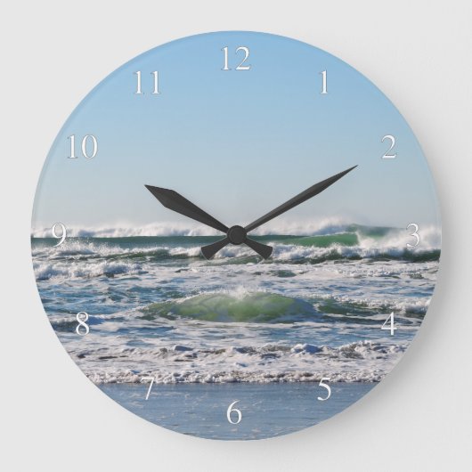 Strandbuchten Kleine Anzahl Große Wanduhr (Vorderseite)