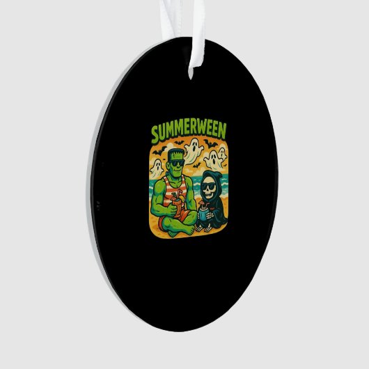 Strandbugeymen - Retro Summerween Vibes Class Ornament (Vorderseite)