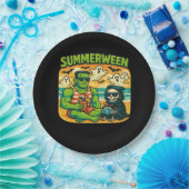 Strandbugeymen - Retro Summerween Vibes Class Pappteller (Party)