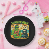 Strandbugeymen - Retro Summerween Vibes Class Pappteller (Party)