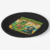 Strandbugeymen - Retro Summerween Vibes Class Pappteller (Schrägansicht)