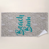 Strandbum Meerwasser Strand Sandstrand Handtuch (Vorderseite)