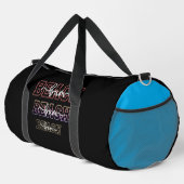 Strandbum-Stapeltext-Design Duffle Bag (Rechte Ecke)