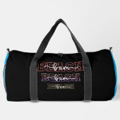 Strandbum-Stapeltext-Design Duffle Bag (Rückseite)