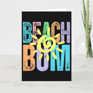 Strandbummler Distressed Sommerurlaub Strandleben  Karte