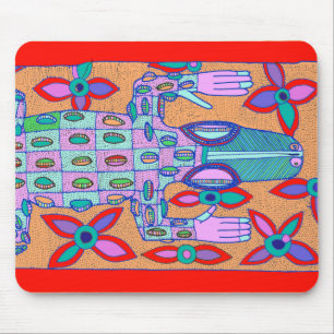 Strandbummler Krokodil Mousepad
