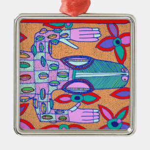 Strandbummler Krokodil Ornament Aus Metall