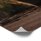 Strandburg und Felsenposter Poster (Ecke)