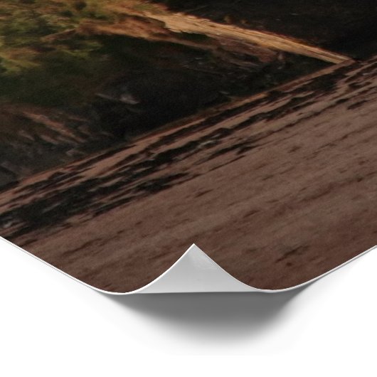 Strandburg und Felsenposter Poster (Ecke)