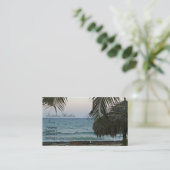 Strandcabana-Visitenkarte Visitenkarte (Stehend Vorderseite)