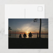 Strandcamping Postkarte (Vorne/Hinten)