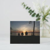 Strandcamping Postkarte (Stehend Vorderseite)