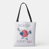 Strandcocktails Prost Party Kunst Tasche (Rückseite)