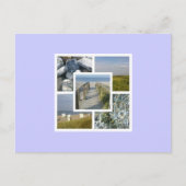 Strandcollage Postkarte (Vorderseite)