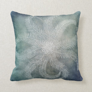 Stranddekor Sea Star Blue Watercolor Aquamarin Ind Kissen