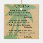 Stranddekoration von Florida Keramikornament (Rückseite)