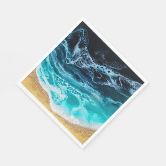 Stranddekoupage Serviette (Ecke)