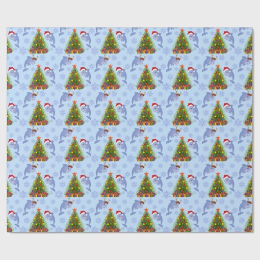 Stranddelphin Geschenkpapier (Flach)