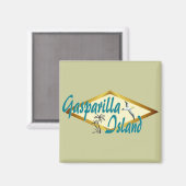 Stranddesign auf Gasparilla Island Florida Magnet (Vorderseite/Rückseite)
