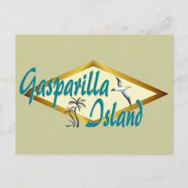 Stranddesign auf Gasparilla Island Florida Postkarte