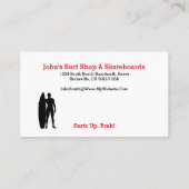 Stranddesign QR-codierte Personalisierte Visitenka Visitenkarte (Rückseite)