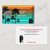 Stranddesign QR-codierte Personalisierte Visitenka Visitenkarte (Vorne/Hinten)