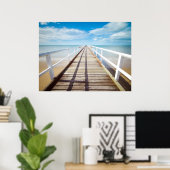 Stranddock Ocean Print Poster Artwork Mural (Heimbüro)