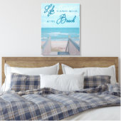 STRANDDRUCK MIT QUOTE LEINWANDDRUCK (Insitu (Schlafzimmer))