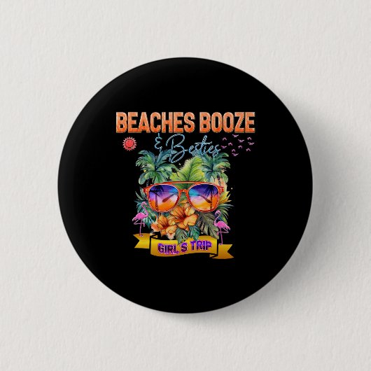 Strände Alkohol beste Freundinnen Myrtle Beach Sou Button (Vorderseite)