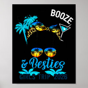 Strände Alkohol Freundinnen Mädchen-Trip 2026 Flor Poster