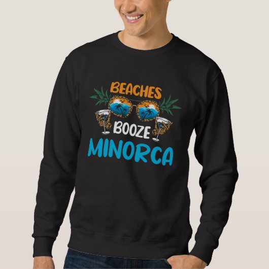 Strände auf Menorca Spanien Urlaub passend Sweatshirt (Vorderseite)