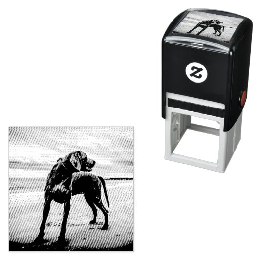 Strande auf Weimaraner Permastempel (Beispiel)