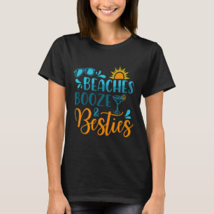 Strände Boost and Besties Funny Beach Lover Sommer T-Shirt